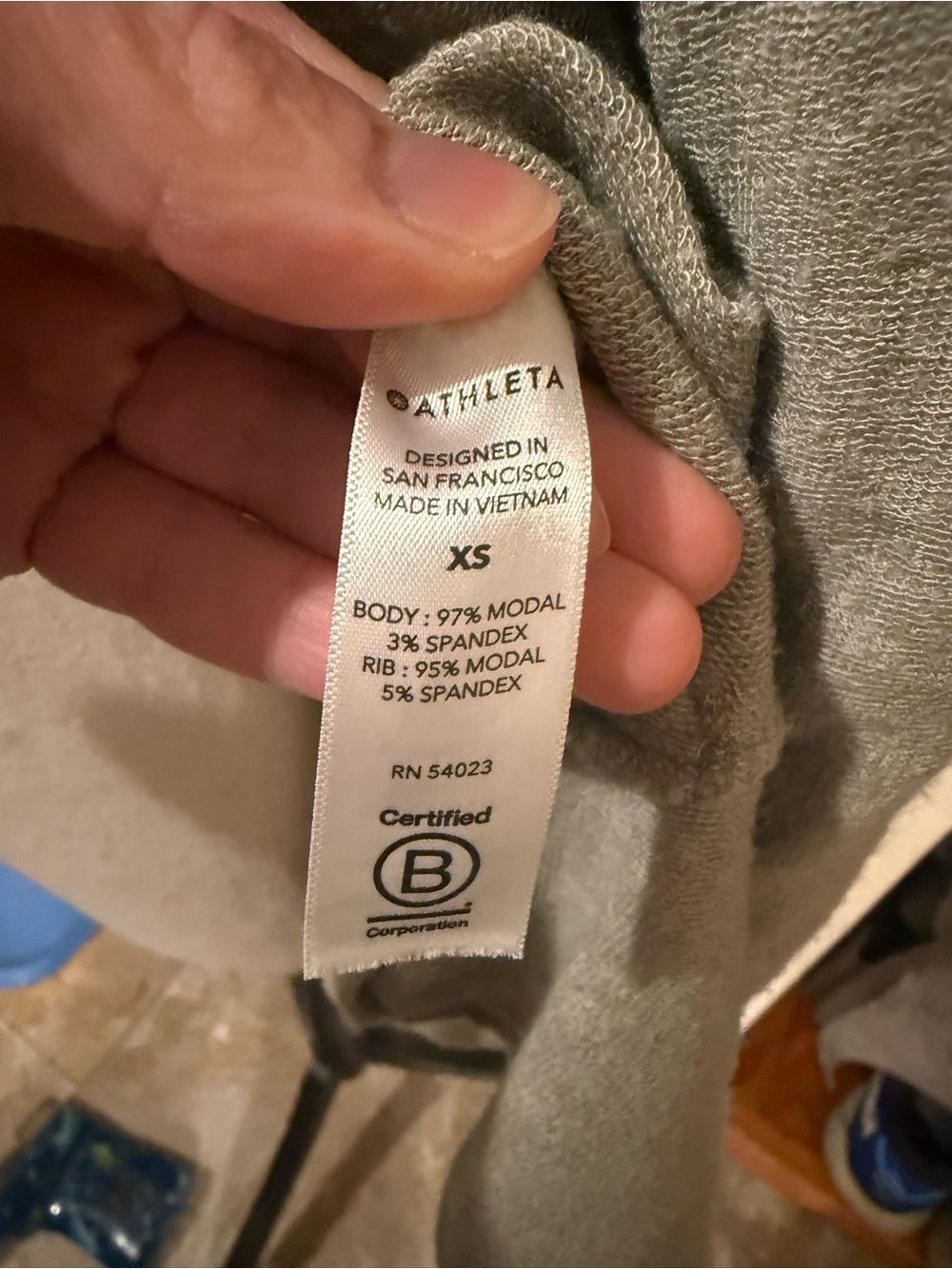 Athleta | Light Sage Draped Open-Front Cardigan - Picture 2 of 8